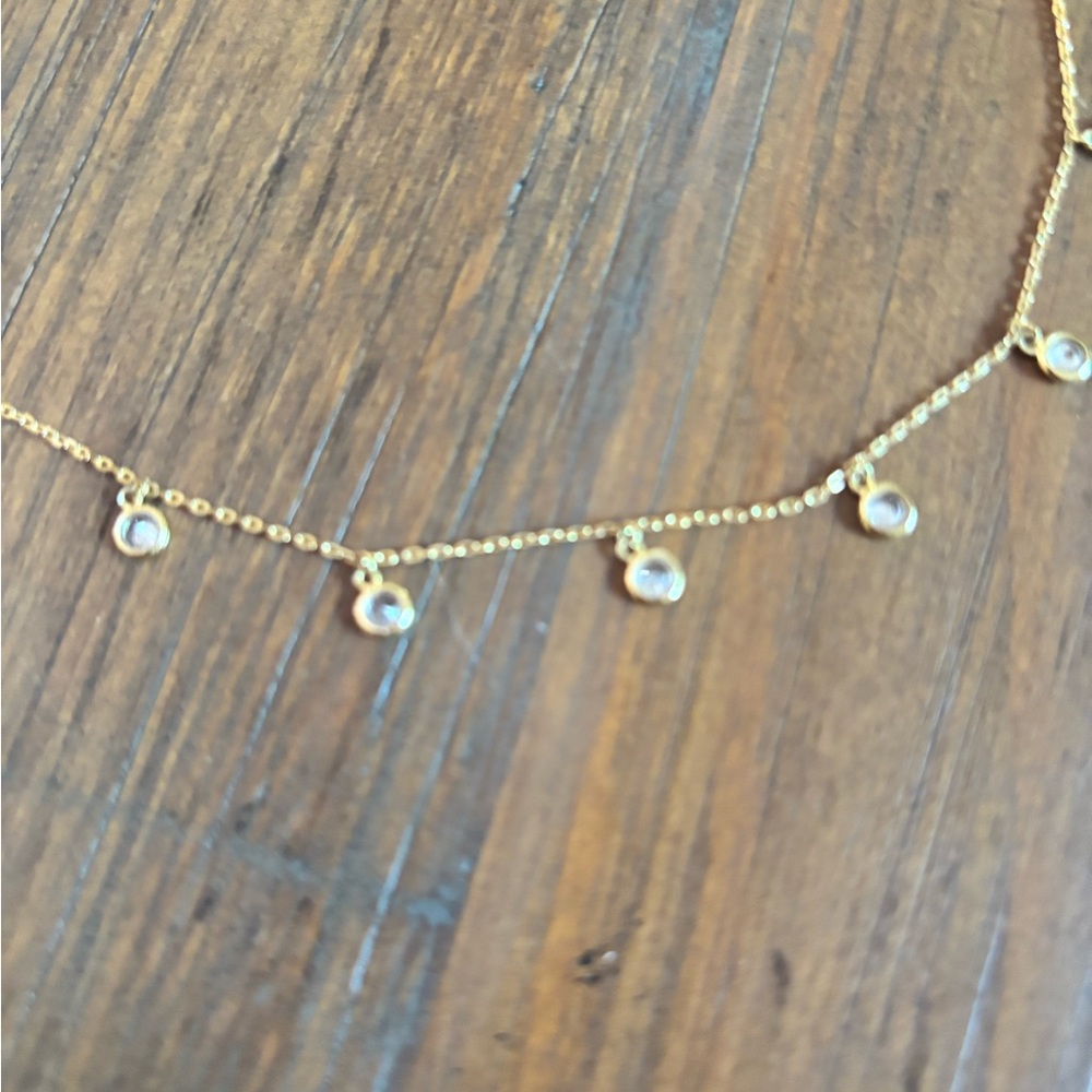 Shashi solitaire drop choker necklace - Picture 9 of 12